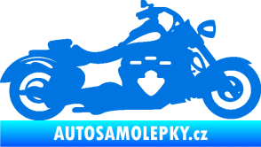 Samolepka Motorka 056 pravá modrá oceán