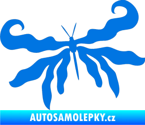 Samolepka Motýl 004 levá modrá oceán