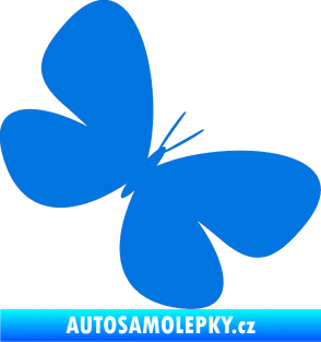 Samolepka Motýl 005 pravá modrá oceán