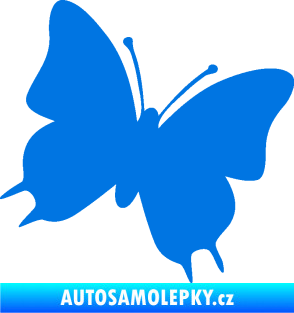 Samolepka Motýl 007 pravá modrá oceán
