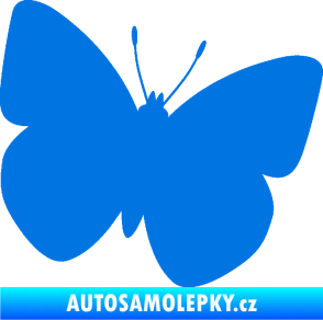Samolepka Motýl 011 pravá modrá oceán