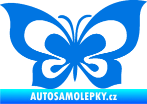 Samolepka Motýl 013 modrá oceán