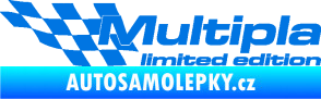 Samolepka Multipla limited edition levá modrá oceán