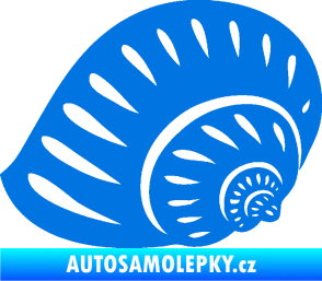 Samolepka Mušle 004 levá ulita modrá oceán