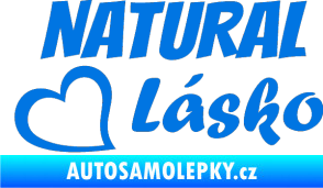 Samolepka Natural Lásko modrá oceán
