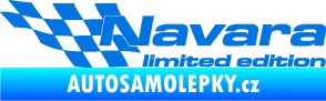 Samolepka Navara limited edition levá modrá oceán