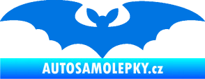 Samolepka Netopýr 006 modrá oceán