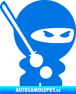 Samolepka Ninja baby 001 pravá modrá oceán