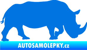 Samolepka Nosorožec 002 pravá modrá oceán