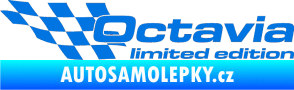 Samolepka Octavia limited edition levá modrá oceán