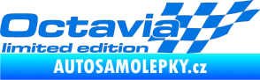Samolepka Octavia limited edition pravá modrá oceán
