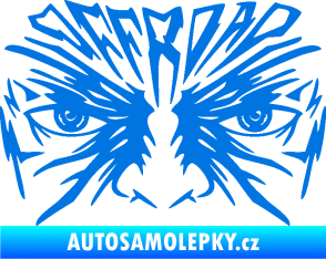 Samolepka Off Road 004 s obličejem modrá oceán
