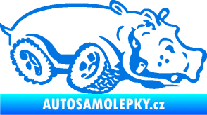 Samolepka Off Road 006 pravá hroch modrá oceán