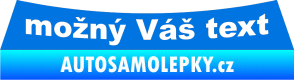 Samolepka Opel Astra G - zadní modrá oceán