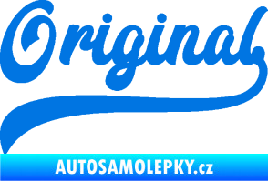 Samolepka Original nápis modrá oceán