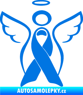 Samolepka Památeční andělíček memory modrá oceán