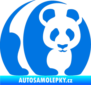 Samolepka Panda 001 pravá modrá oceán