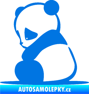 Samolepka Panda 005 levá modrá oceán