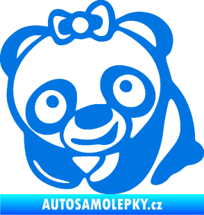 Samolepka Panda baby levá modrá oceán