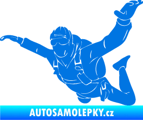 Samolepka Parašutista 004 levá modrá oceán