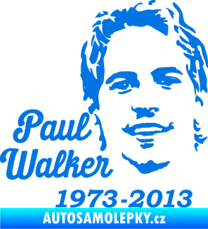 Samolepka Paul Walker 007 RIP modrá oceán
