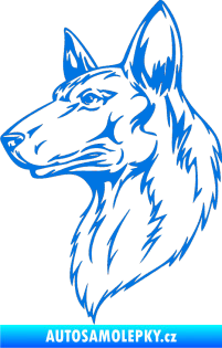 Samolepka Pes 019 levá modrá oceán