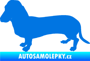 Samolepka Pes 094 levá Baset modrá oceán