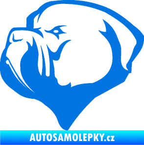 Samolepka Pes 116 levá pitbull modrá oceán