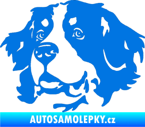 Samolepka Pes 131 levá bernský salašnický pes modrá oceán