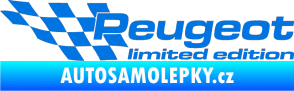 Samolepka Peugeot limited edition levá modrá oceán