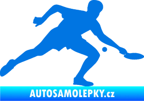 Samolepka Ping pong 001 pravá modrá oceán