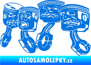 Samolepka Písty levá modrá oceán