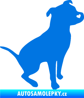 Samolepka Pitbull 005 pravá modrá oceán