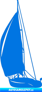 Samolepka Plachetnice 001 levá modrá oceán