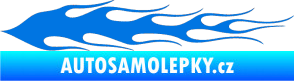 Samolepka Plameny 010 modrá oceán