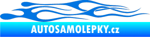 Samolepka Plameny 015 modrá oceán
