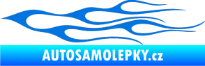Samolepka Plameny 021 modrá oceán