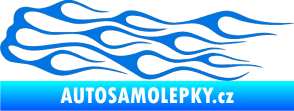 Samolepka Plameny 027 modrá oceán