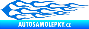Samolepka Plameny 037 modrá oceán