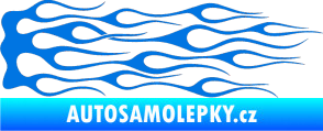 Samolepka Plameny 047 modrá oceán