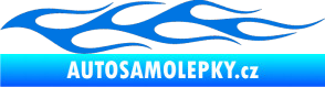 Samolepka Plameny 054 modrá oceán