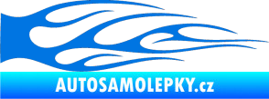 Samolepka Plameny 059 modrá oceán