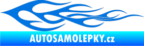 Samolepka Plameny 062 modrá oceán