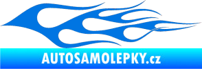 Samolepka Plameny 066 modrá oceán
