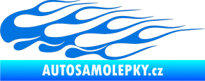 Samolepka Plameny 091 modrá oceán