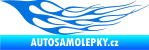 Samolepka Plameny 097 modrá oceán