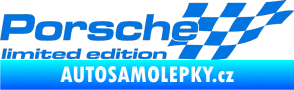 Samolepka Porsche limited edition pravá modrá oceán