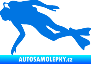 Samolepka Potápěč 002 levá modrá oceán