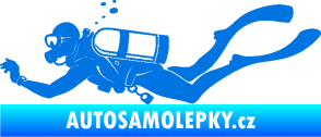 Samolepka Potápěč 011 levá modrá oceán