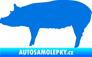 Samolepka Prase 002 levá modrá oceán